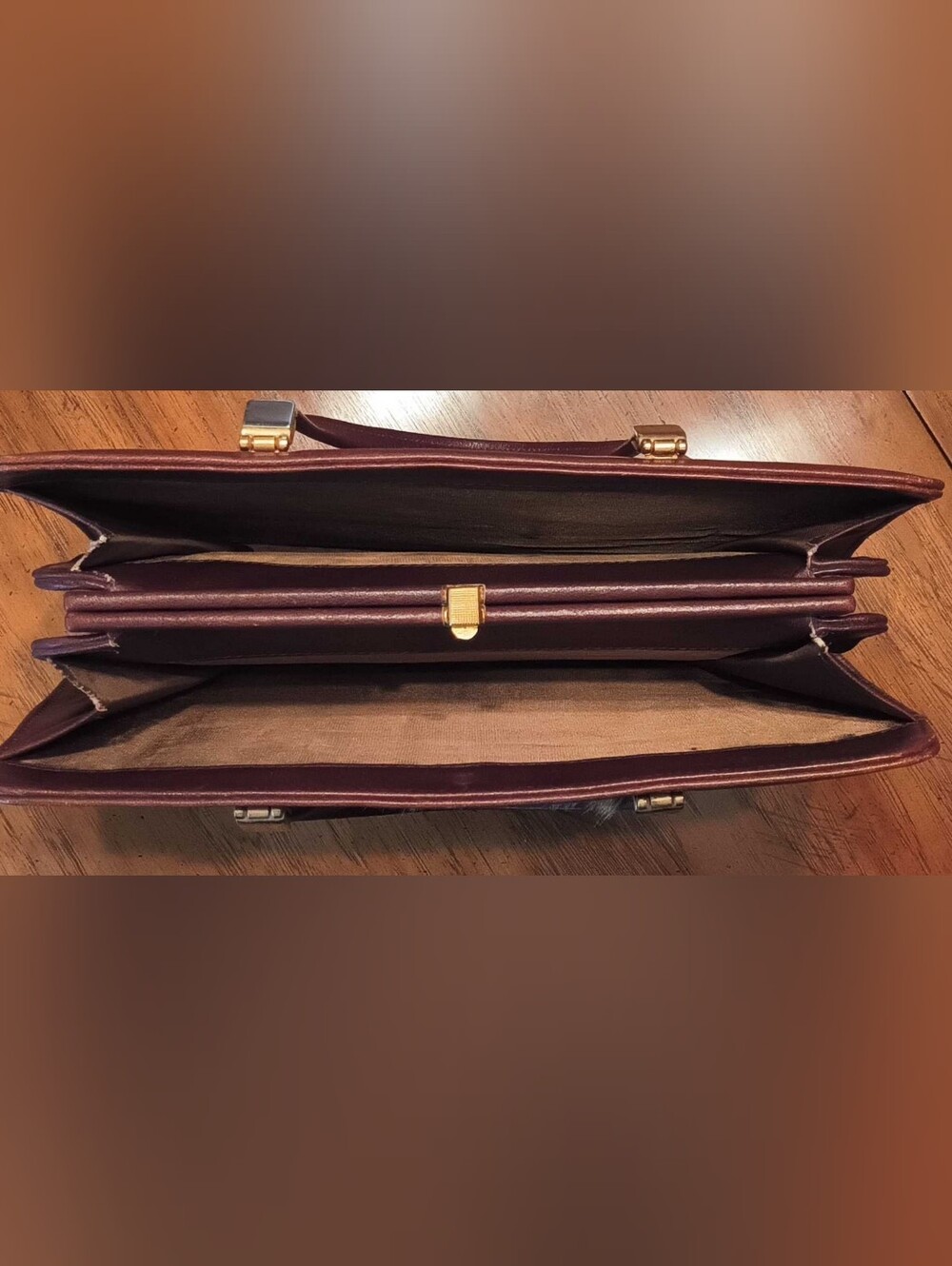 Vintage Burgundy Leather And Calf Hair Purse - Picture 5 of 16